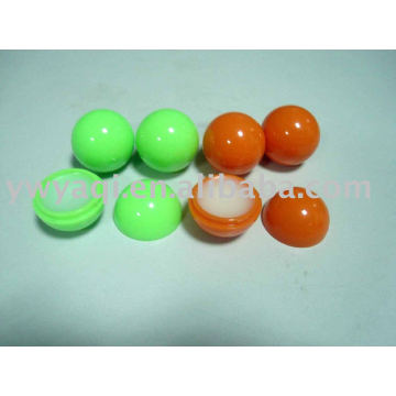 Ball Shaped Lip Balm with SPF15 and Different Flavour